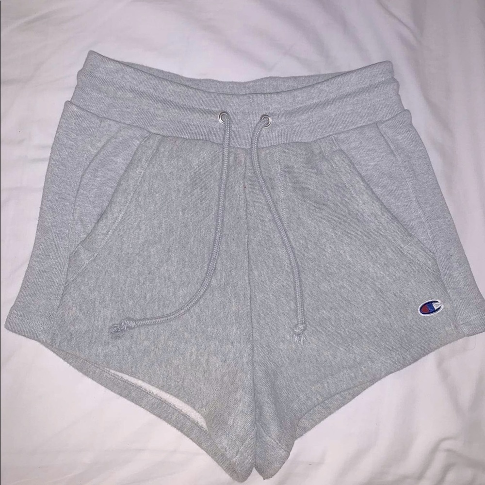Grey champion jogger shorts